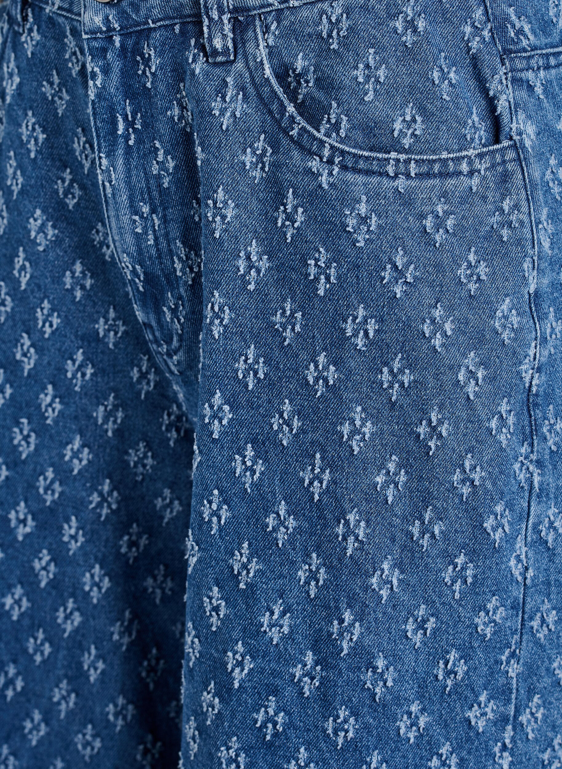 ZizziJean Myra coupe large et effet us&eacute;, Bleu, Packshot image number 2