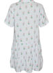 Robe courte &eacute;vas&eacute;e en mousseline de coton, Vanille, Packshot image number 1