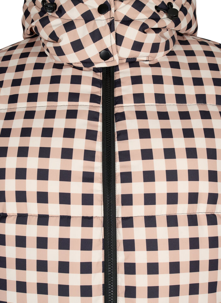 Doudoune d'hiver à carreaux, Black w. Nomad Check, Packshot image number 2