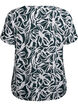 Chemisier &agrave; manches courtes en viscose avec imprim&eacute;, Vert fonc&eacute;, Packshot image number 1