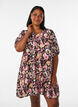 Robe courte coupe &eacute;vas&eacute;e avec col en V, Rose, Model image number 0
