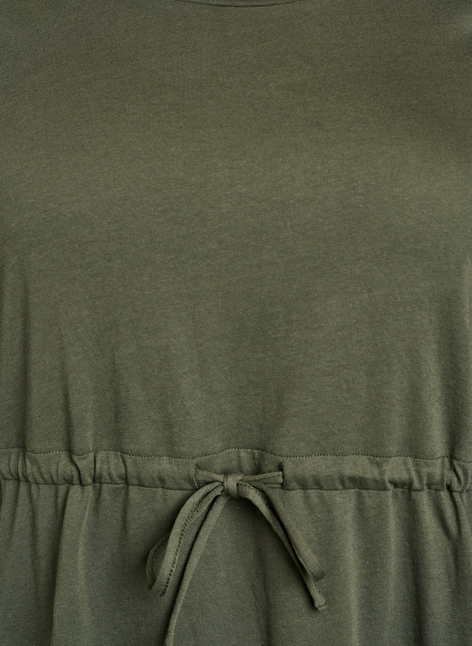 Zizzi FLASH - Robe t-shirt courte avec ceinture &agrave; nouer, Vert, Packshot image number 2