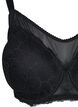 Soutien-gorge en dentelle et maille, Black, Packshot image number 2