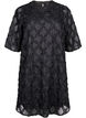 Robe courte texturée, Black, Packshot image number 0
