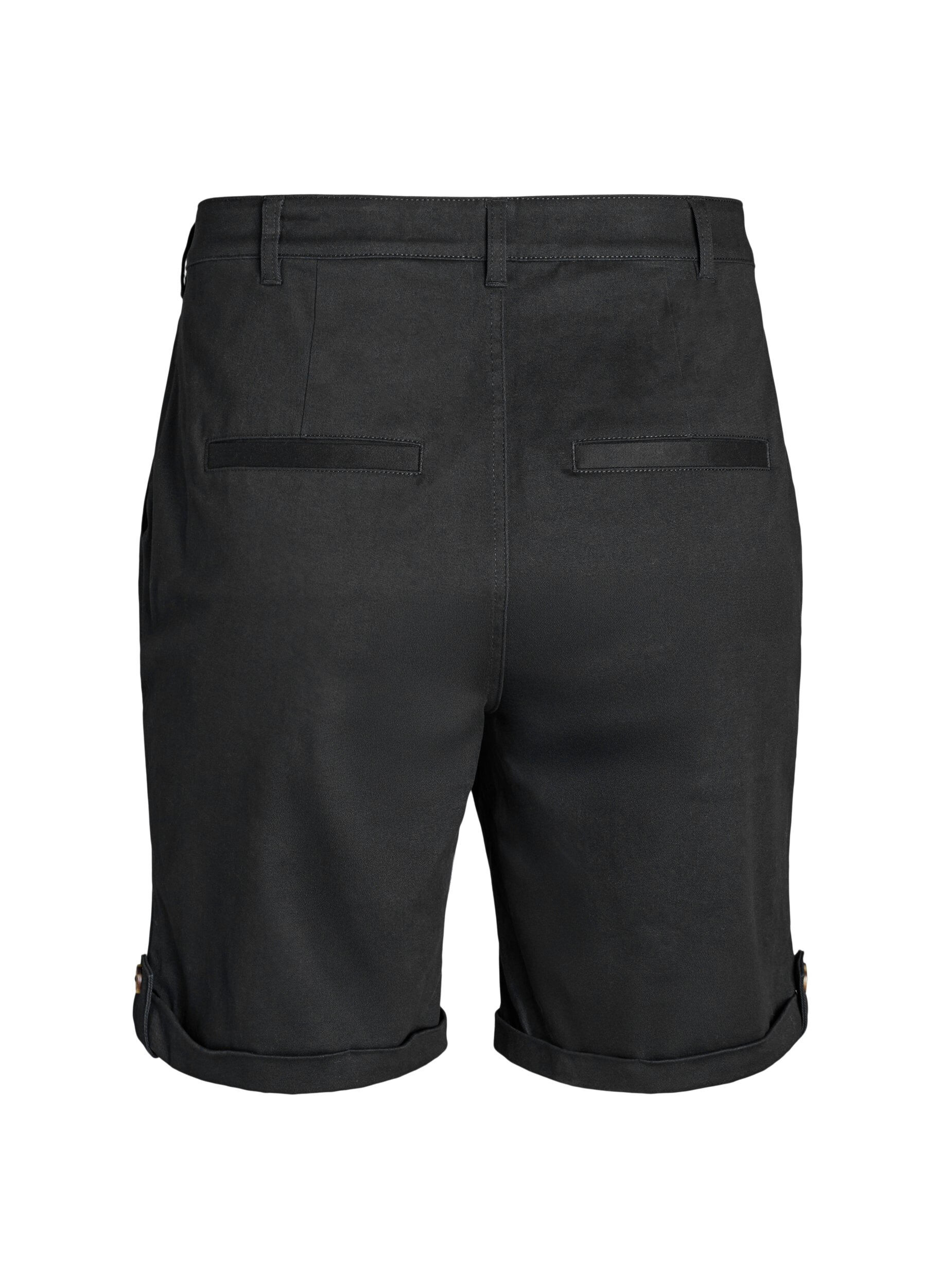 Zizzi Short chino avec poches, Noir, Packshot image number 1