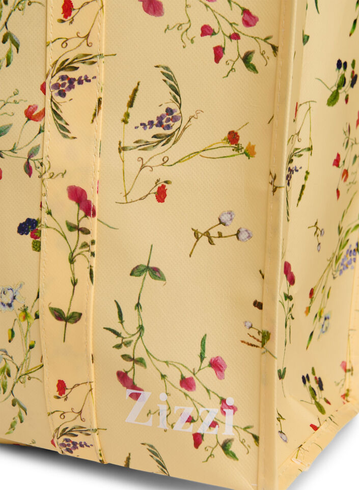 Sac de magasinage avec fermeture éclair, Jaune clair, Packshot image number 2