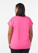 T-shirt de sport couleur unie, Rose, Model image number 2