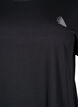 T-shirt long de sport, Noir, Packshot image number 2