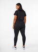 Collants d'entra&icirc;nement avec doublure polaire, Noir, Model image number 2