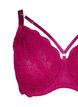 Soutien-gorge enveloppant avec dentelle et détail chaînette, Bordeaux, Packshot image number 2
