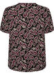 Blouse imprim&eacute; cachemire &agrave; manches longues, Bordeaux fonc&eacute;, Packshot image number 1