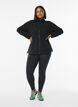 Veste en polaire avec poches, Noir, Model image number 1