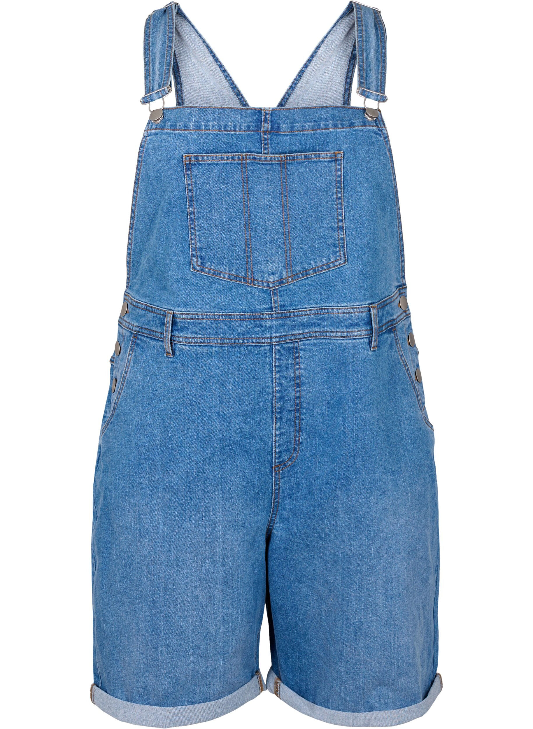 Salopettes shorts en jean