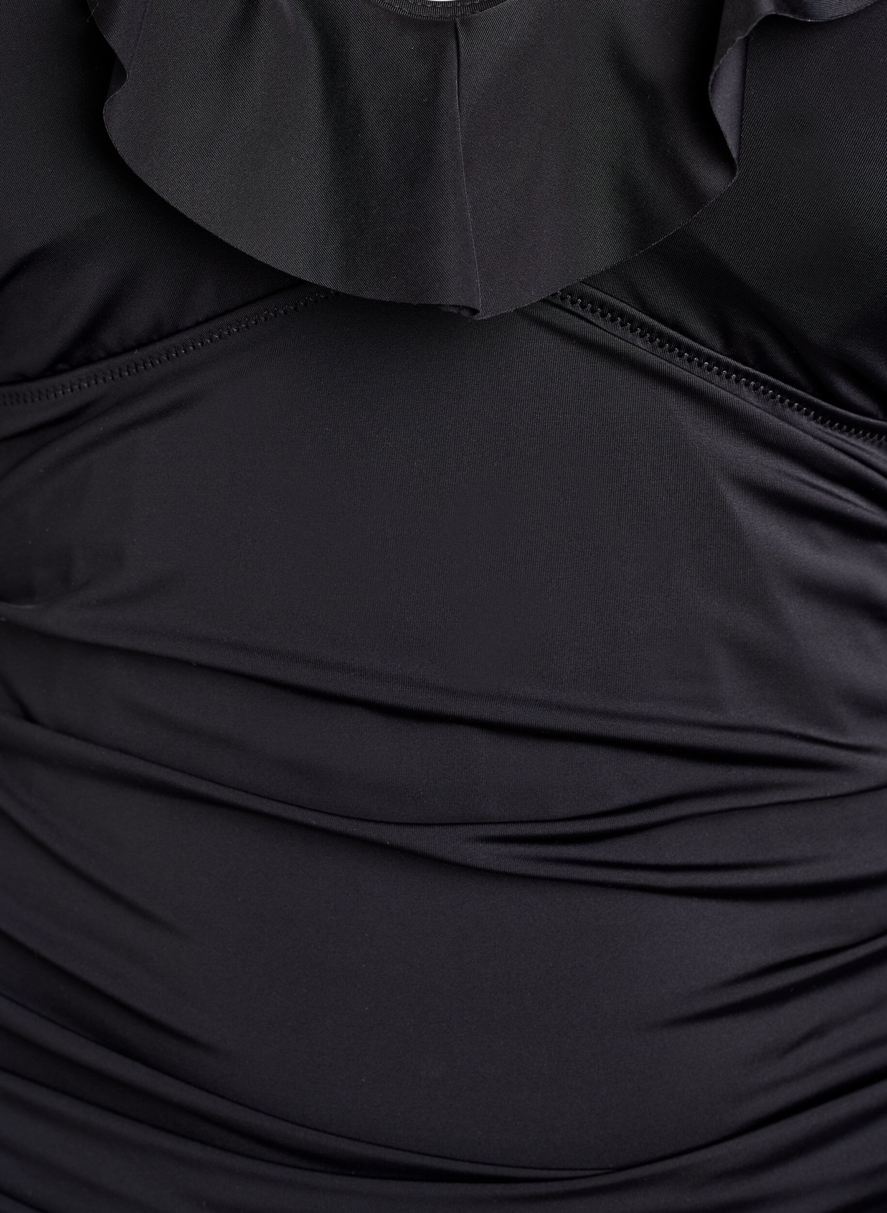 Zizzi Maillot de bain avec volants et inserts amovibles, Noir, Packshot image number 2