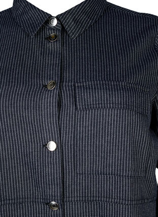 Chemise en coton à rayures, Dark Blue Stripe, Packshot image number 2