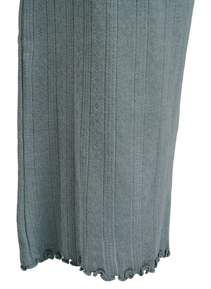 Pantalon de nuit en coton, Vert foncé, Packshot image number 3