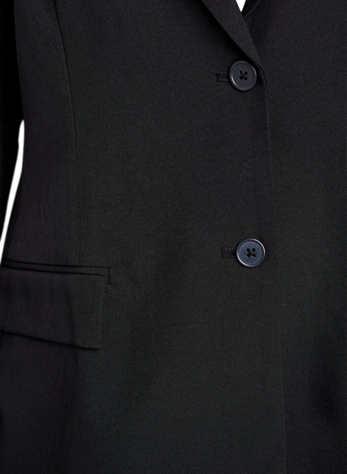 Blazer avec poches et fentes, Noir, Packshot image number 2