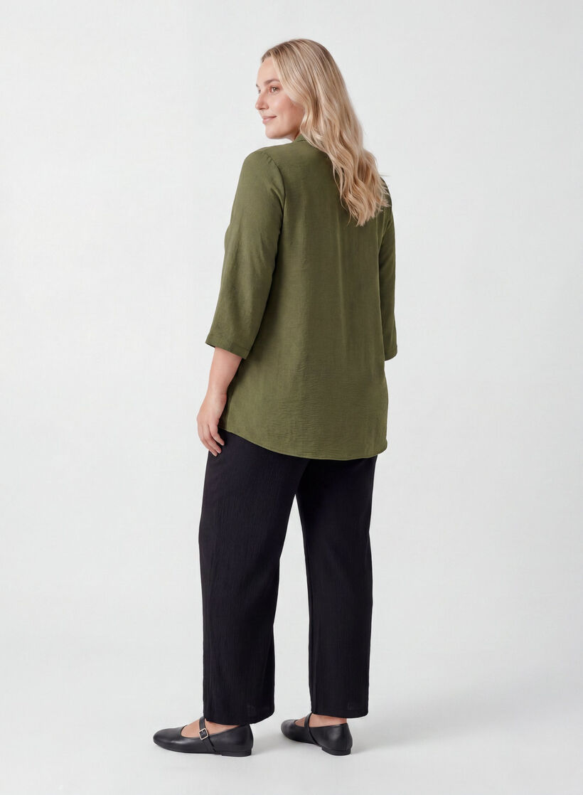 Tunique avec manches 3/4, Vert, Model image number 2