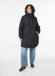 Veste matelass&eacute;e mi-longue avec capuche, Noir, Model image number 1