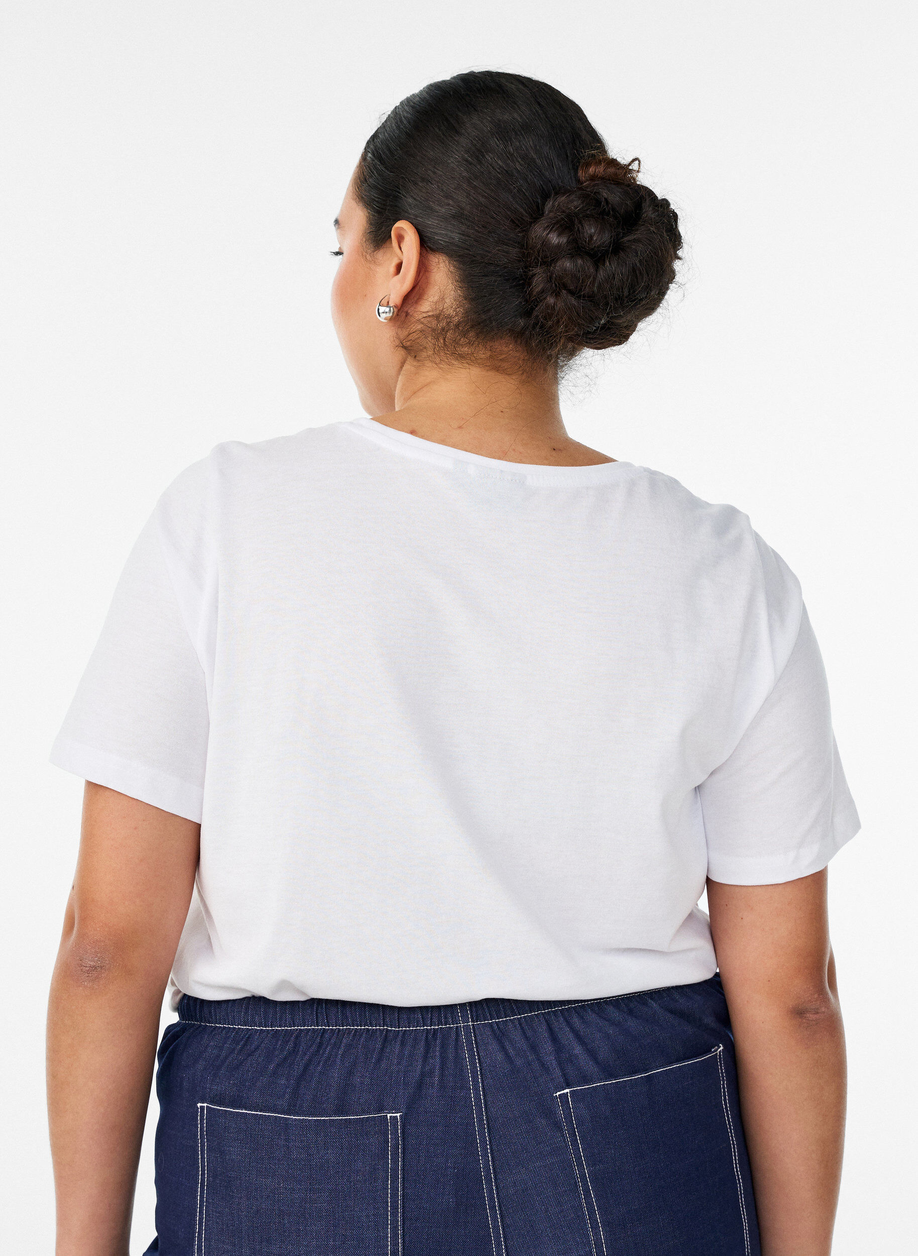 ZizziT-shirt imprim&eacute;, Blanc, Model image number 2