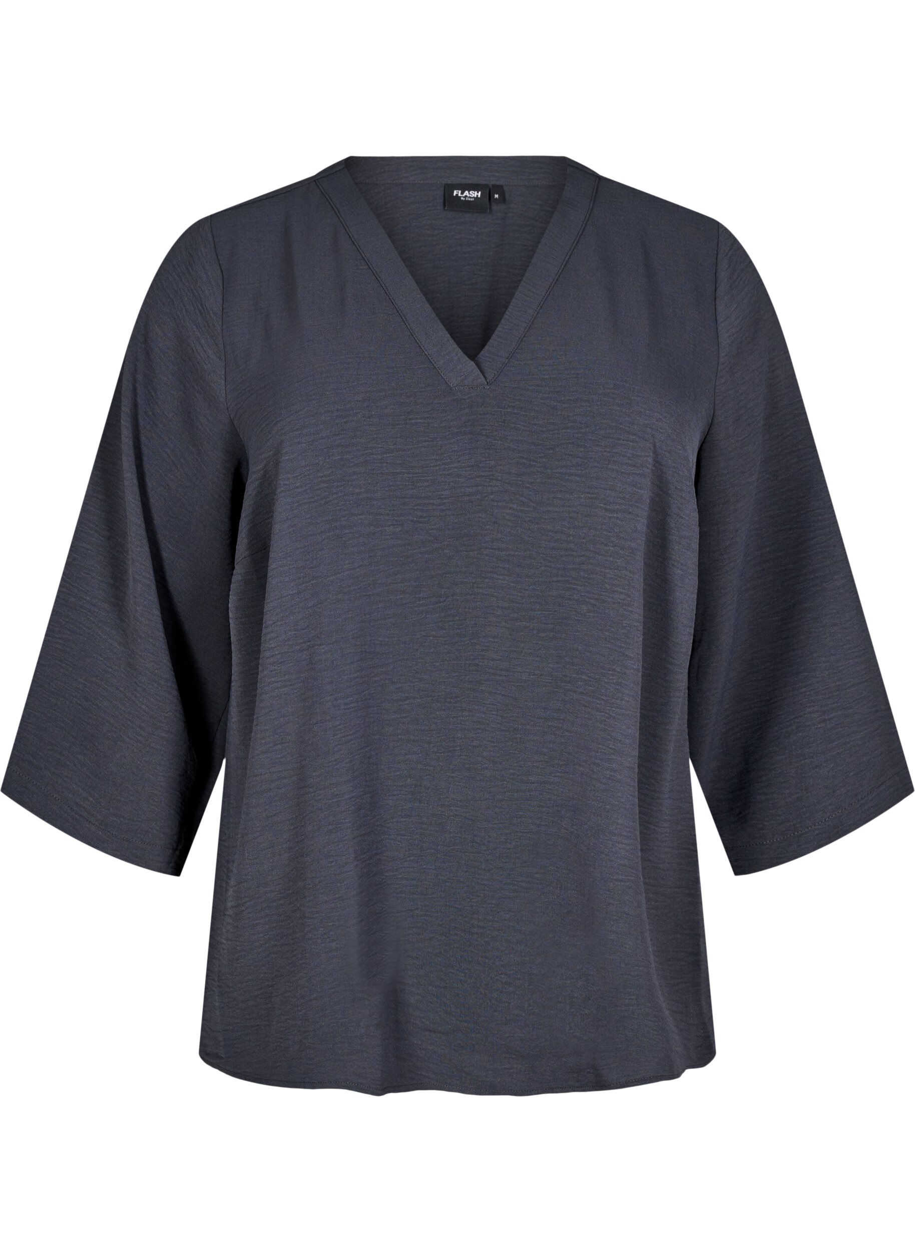 Zizzi FLASH - Blouse &agrave; manches 3/4, Gris anthracite, Packshot image number 0