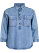 Chemise en jean avec demi-patte de boutonnage et poches poitrine, Bleu Clair, Packshot image number 0