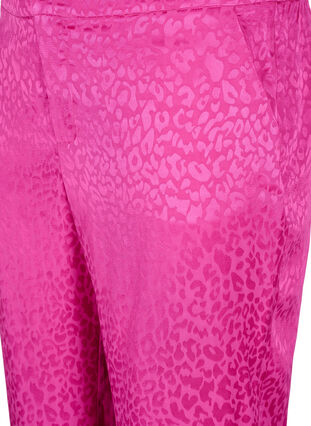 Pantalon jacquard ton sur ton en viscose, Rose Violet, Packshot image number 2