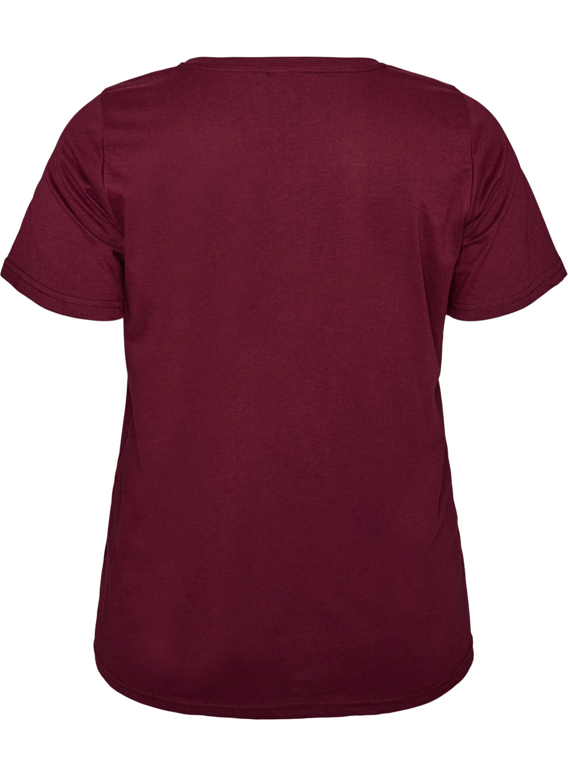ZizziT-shirt imprim&eacute;, Bordeaux, Packshot image number 1
