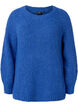 Pull en tricot avec de la laine et des manches raglan, Princess Blue, Packshot image number 0