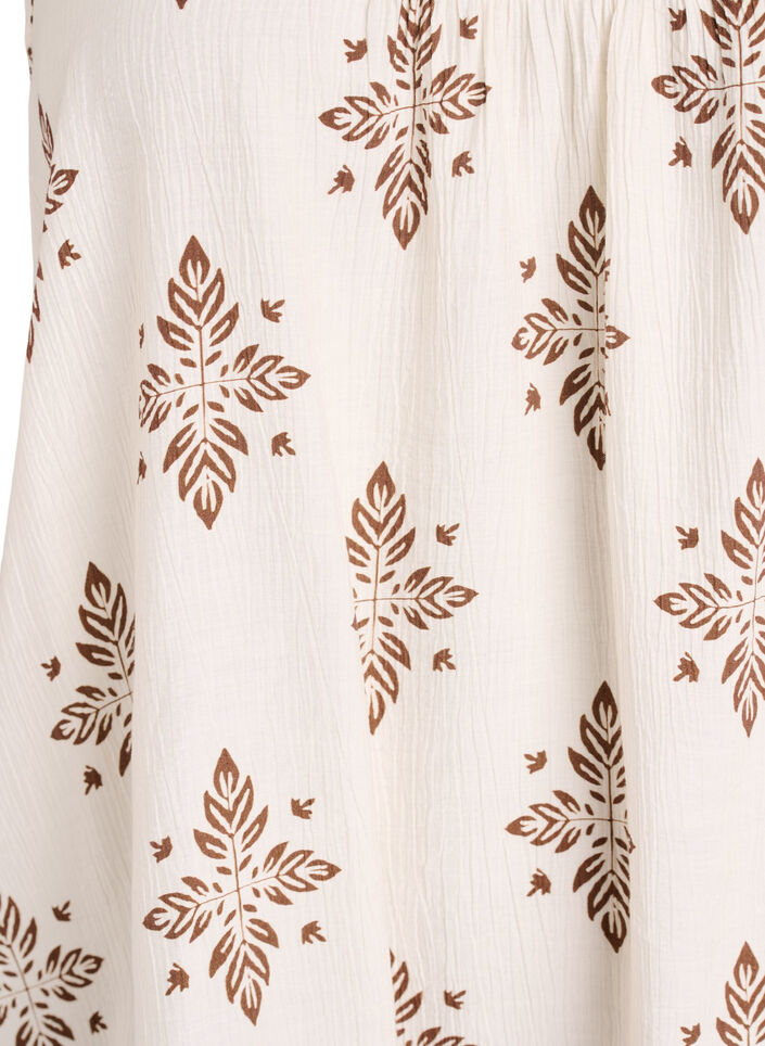 Haut &agrave; motifs avec bretelles &agrave; nouer, Vanille, Packshot image number 2