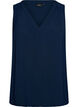 Haut sans manches effet froiss&eacute;, Bleu, Packshot image number 0