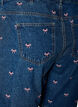 Short en jean brod&eacute;, Bleu, Packshot image number 3