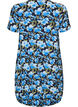 Robe en coton imprim&eacute; &agrave; manches courtes, Bleu, Packshot image number 1