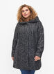Manteau bouclé en laine, Black Mel., Model image number 0