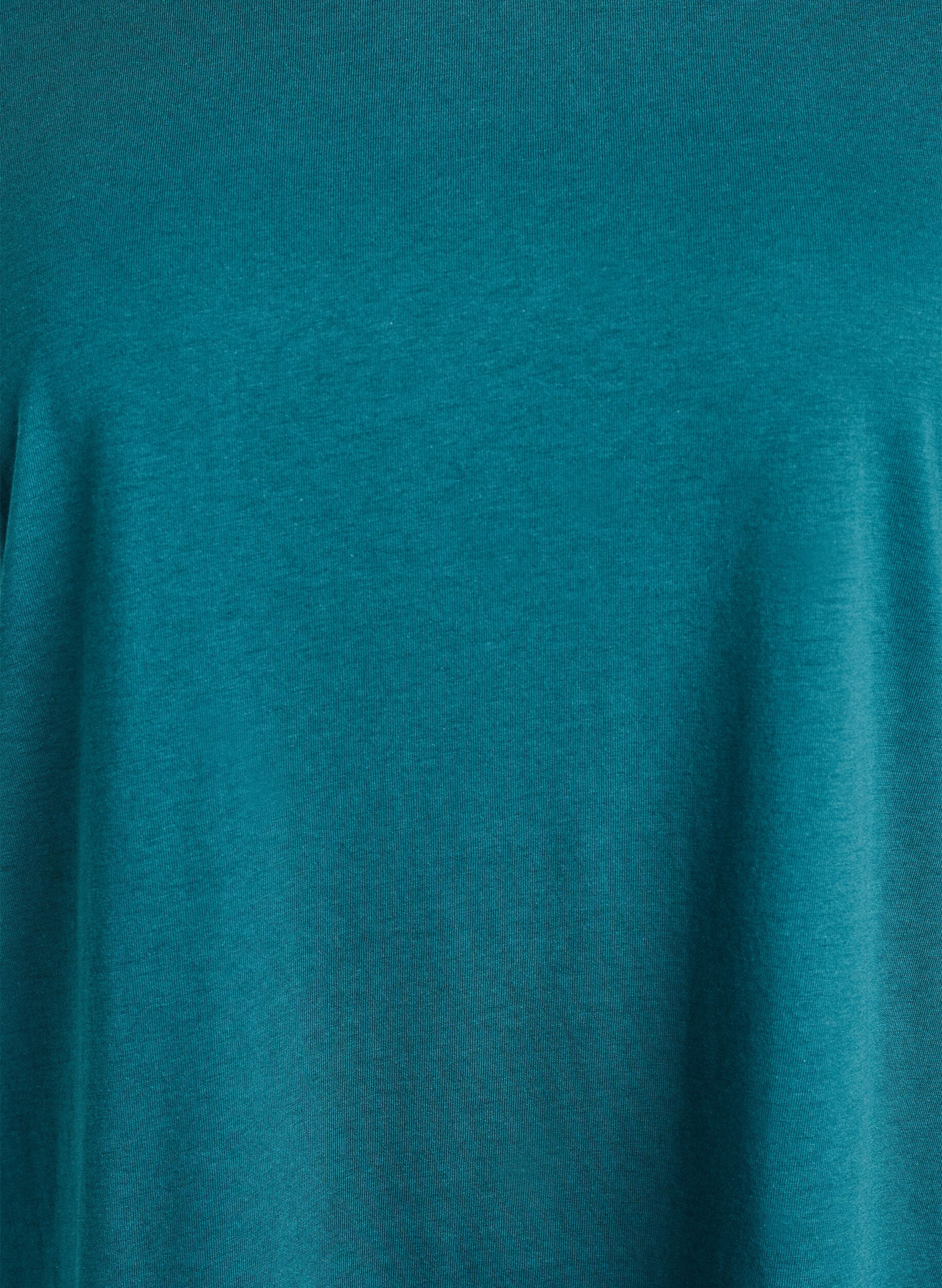 Zizzi T-shirt &agrave; manches courtes en m&eacute;lange de coton, Vert fonc&eacute;, Packshot image number 2