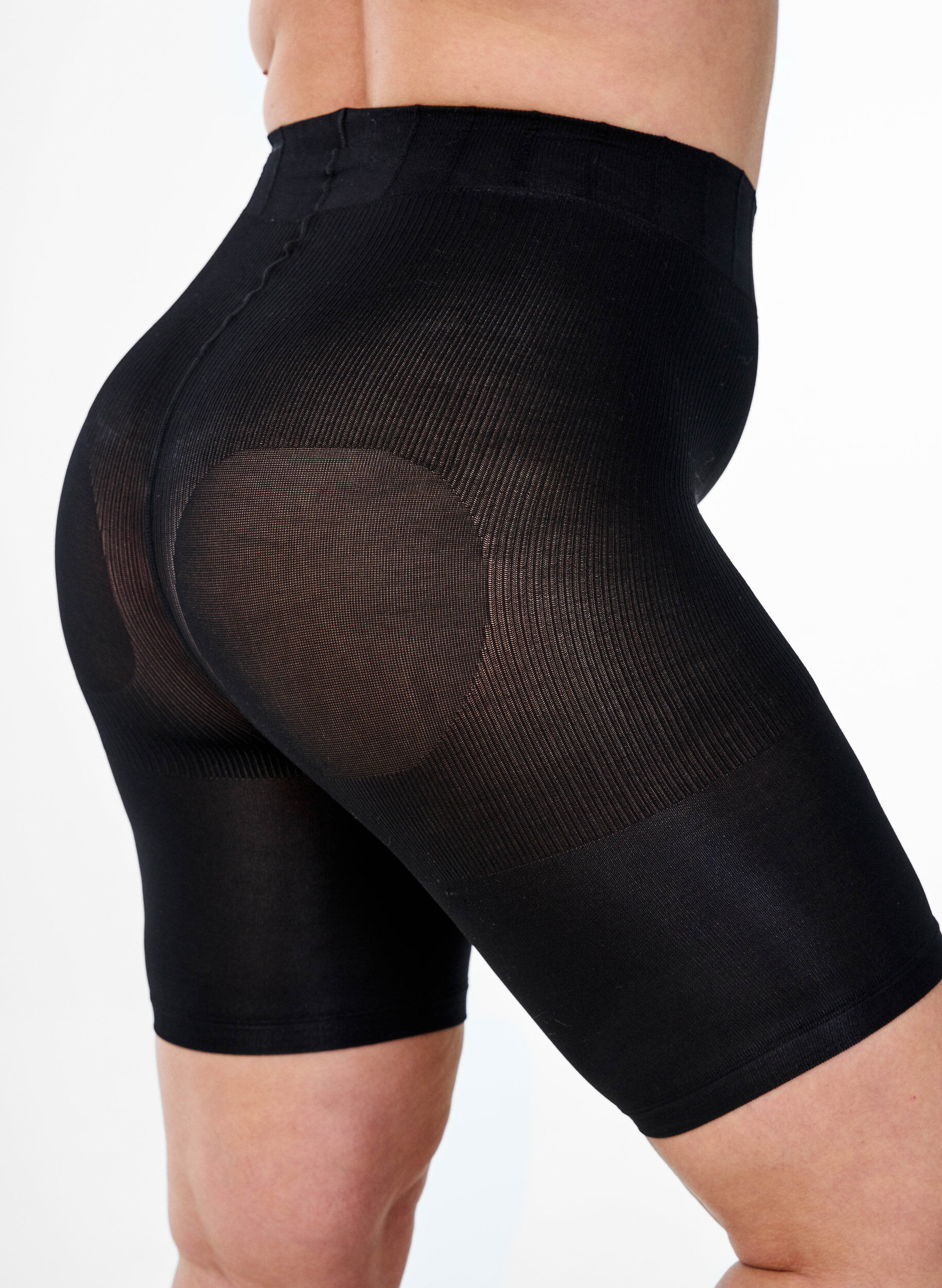 ZizziLot de 2 shortys push-up 60 deniers avec effet sculptant, Noir, Packshot image number 3