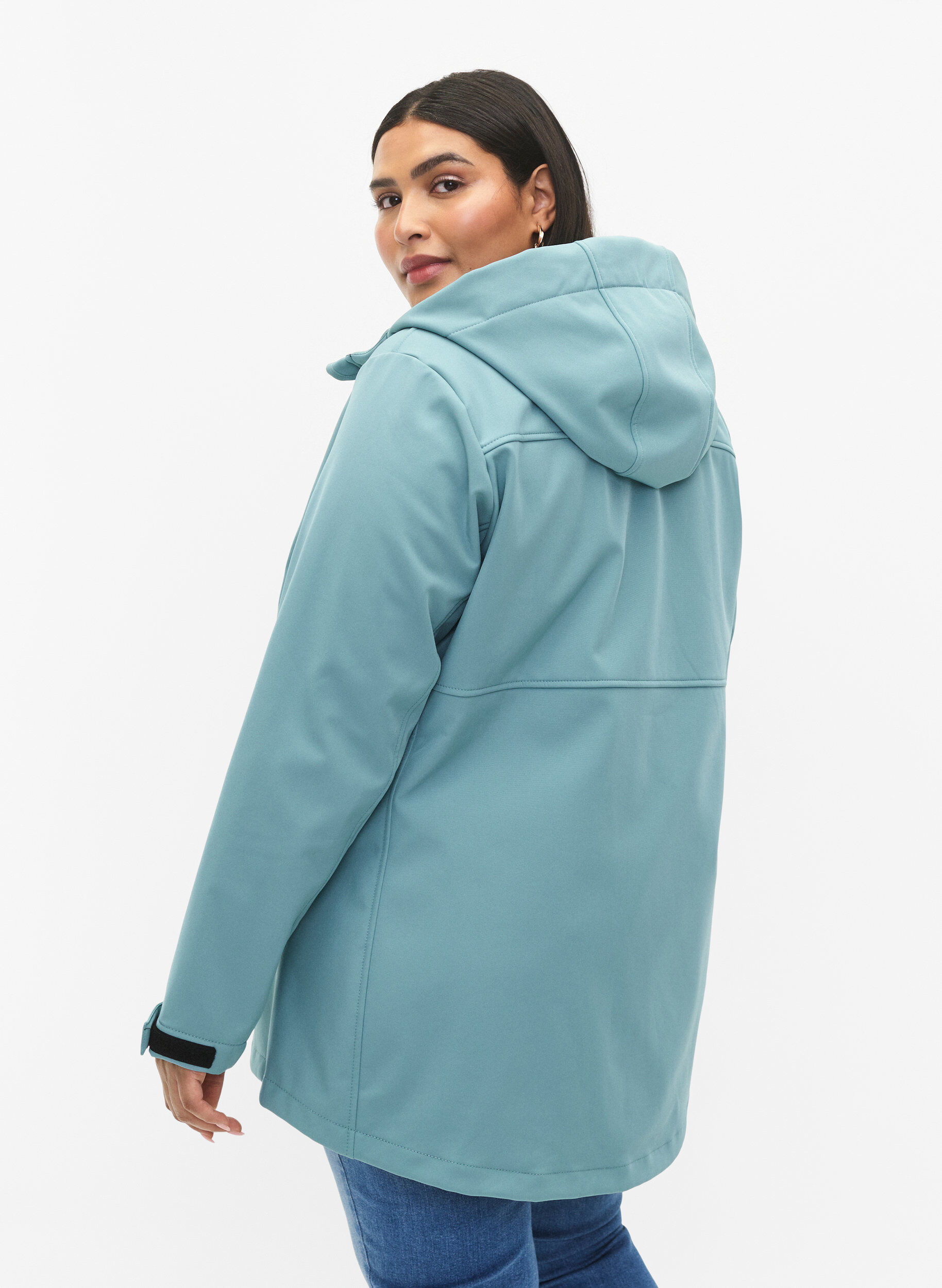 Zizzi  Veste softshell courte avec des poches, Arctic, Model image number 1