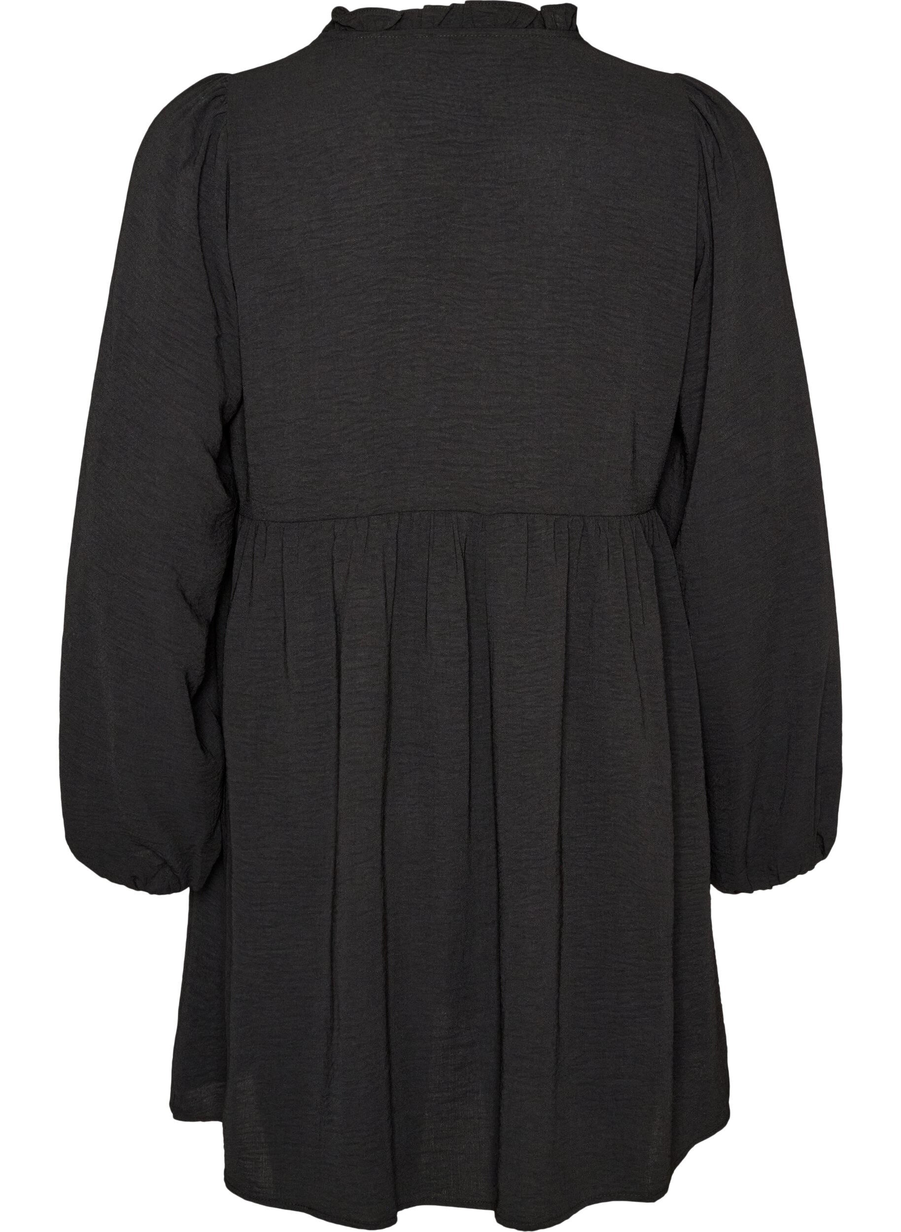ZizziRobe coupe &eacute;vas&eacute;e avec une taille empire, Noir, Packshot image number 1