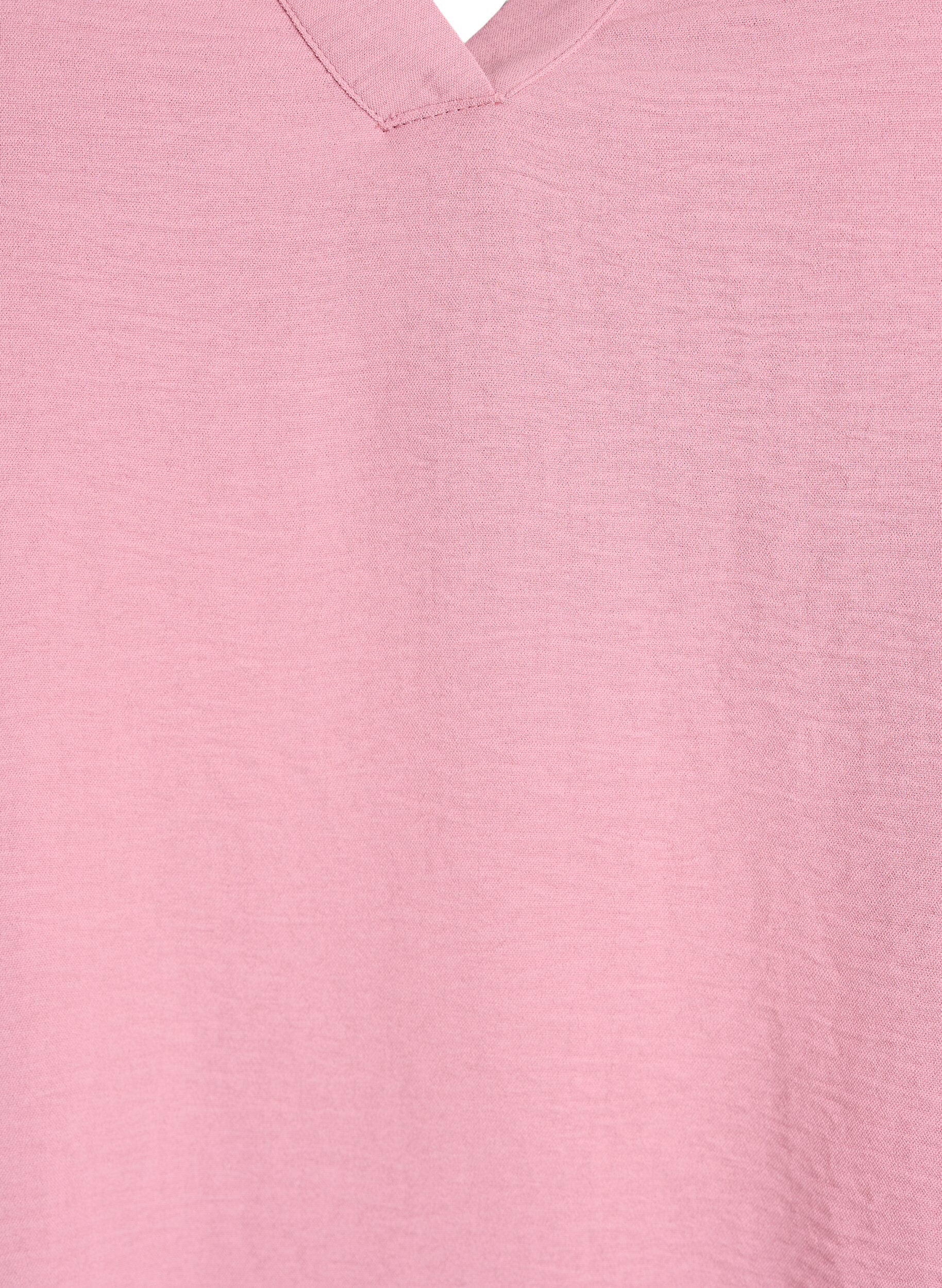 ZizziBlouse &agrave; manches 3/4, Rose, Packshot image number 2