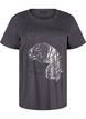 T-shirt en coton avec impression, Asphalt w. Tiger, Packshot image number 0
