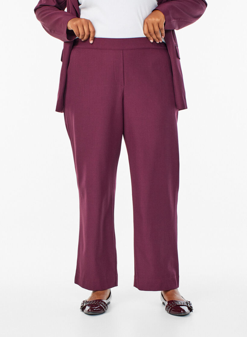 FLASH - Pantalon ample avec poches, Bordeaux fonc&eacute;, Model image number 2