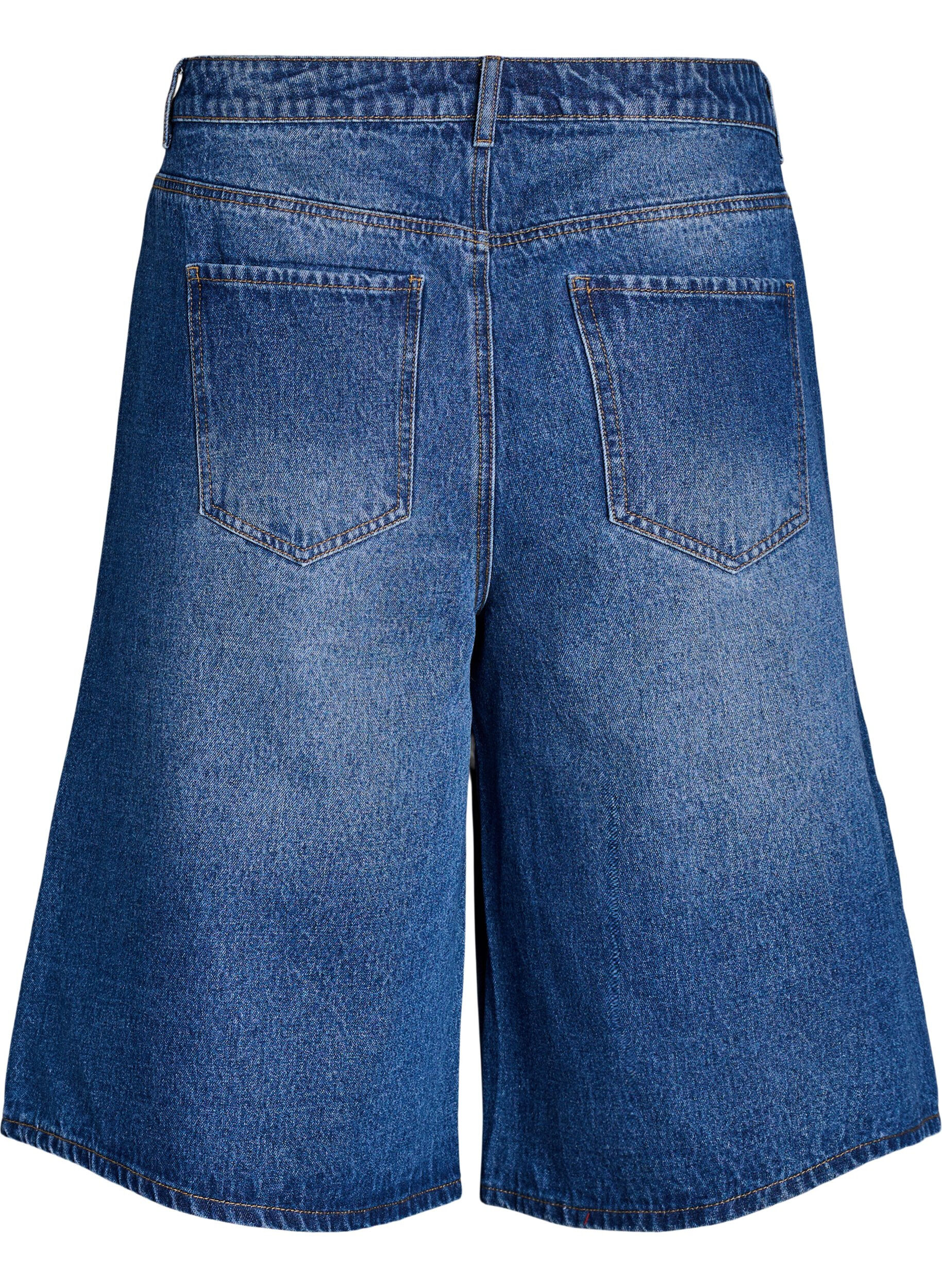 ZizziShort en jean taille haute, Bleu, Packshot image number 1