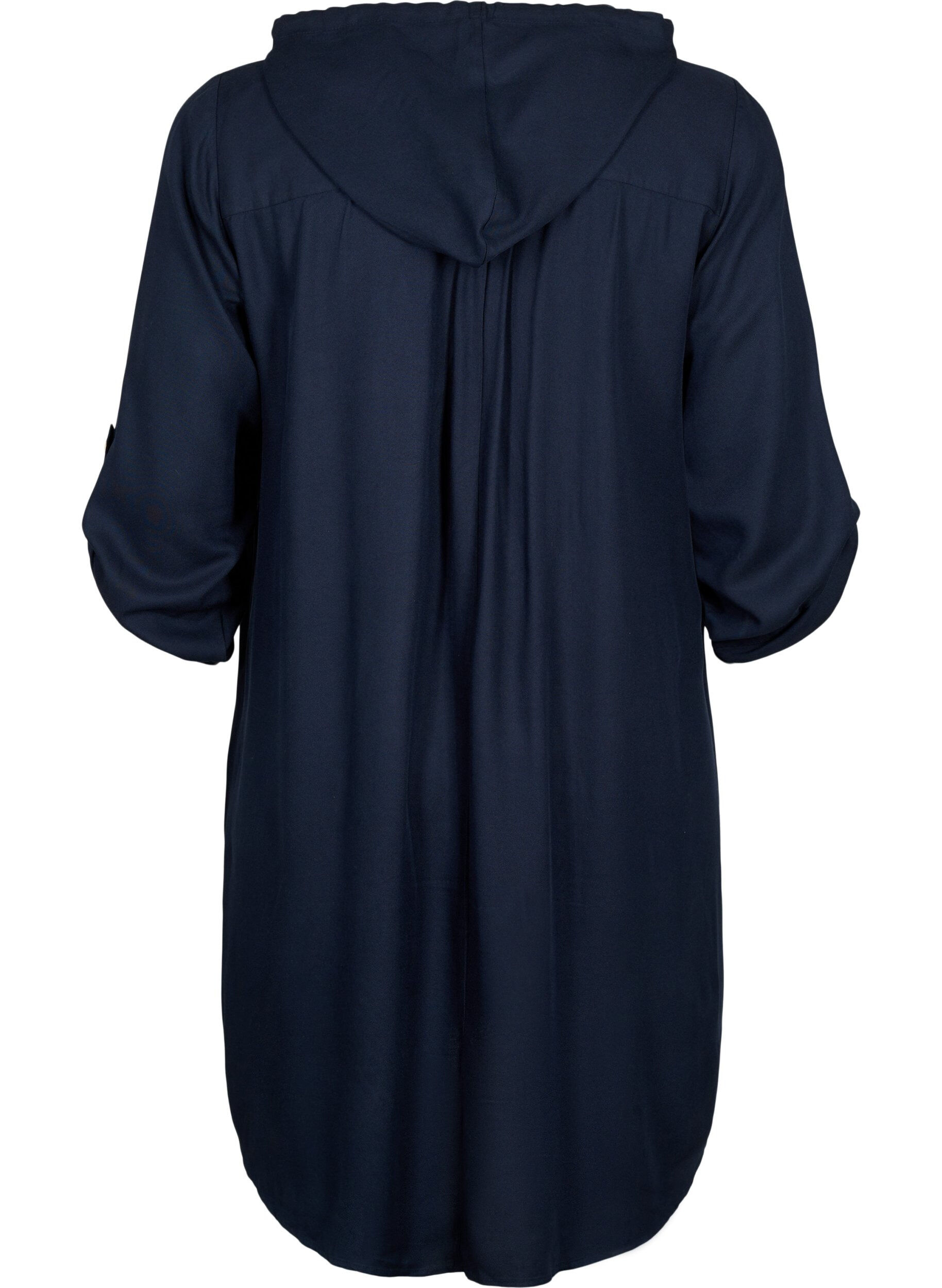 ZizziTunique en viscose avec capuche, Navy Blazer, Packshot image number 1