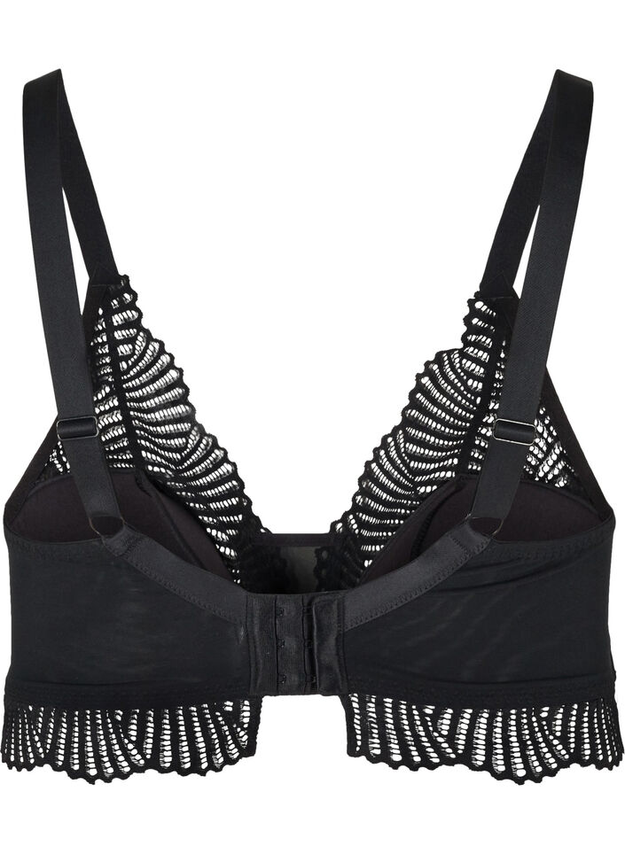 Soutien-gorge en dentelle &agrave; rembourrage doux, Black, Packshot image number 1