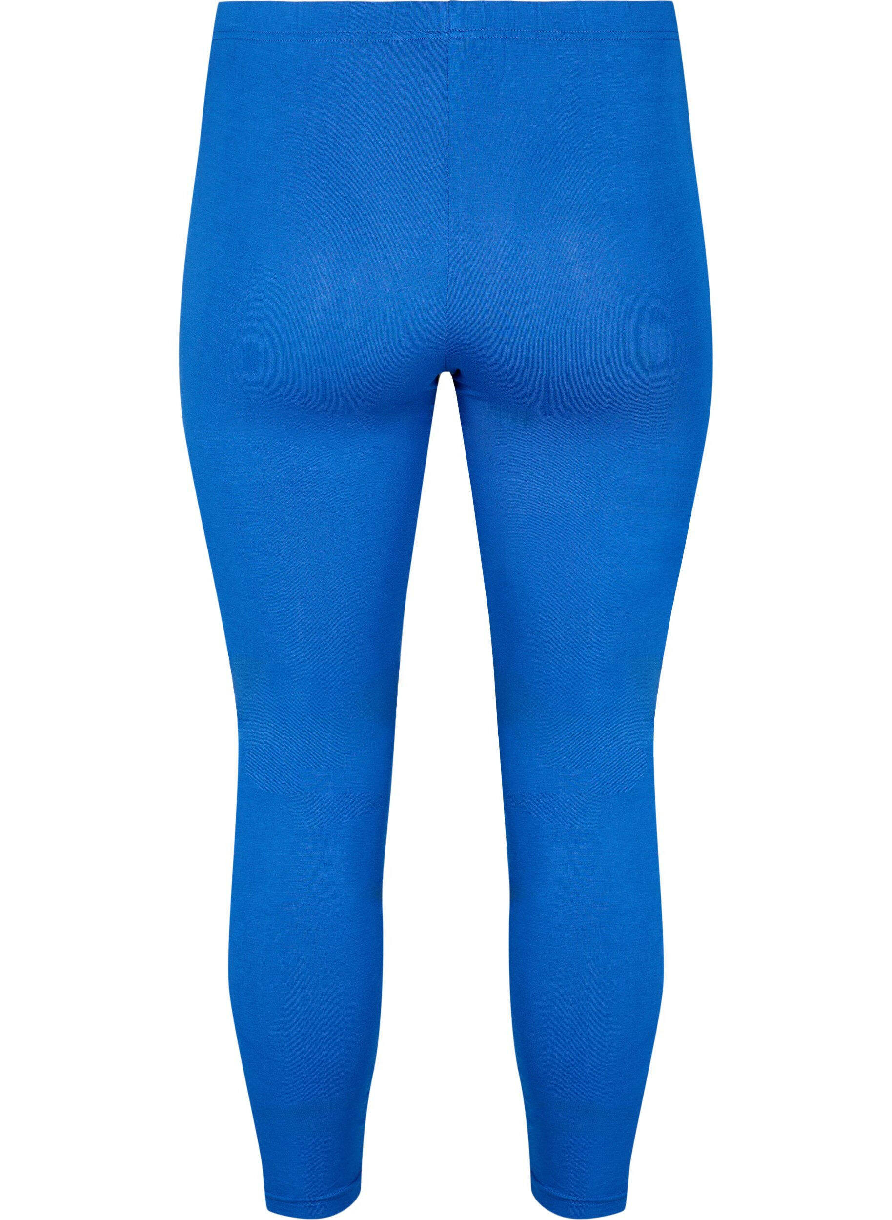 Zizzi Leggings basiques en viscose, Bleu, Packshot image number 1