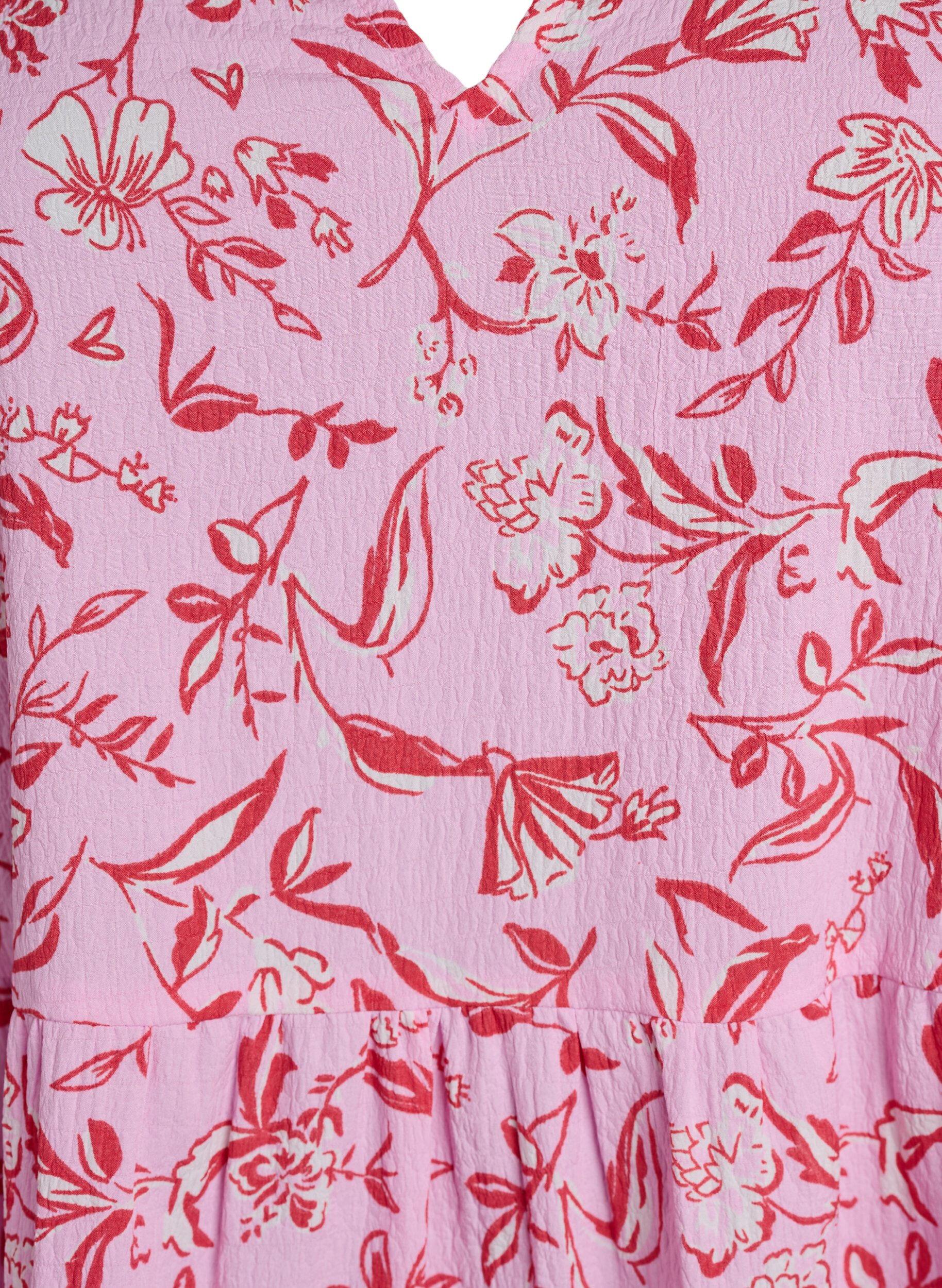 Zizzi Robe courte coupe &eacute;vas&eacute;e, Violet, Packshot image number 2