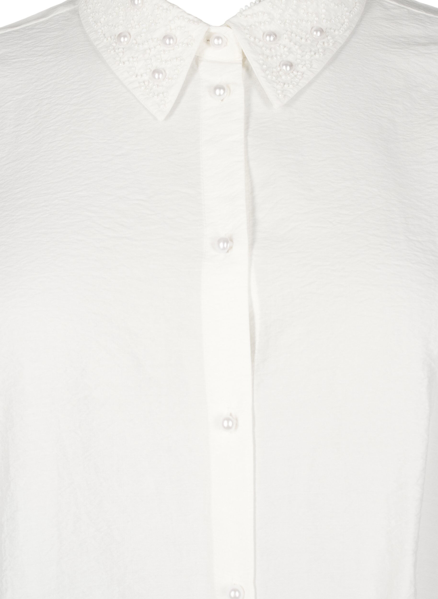 Zizzi Chemise &agrave; perles, Snow White, Packshot image number 2