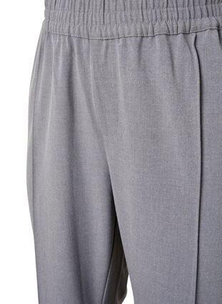 Pantalon mélangé gris avec élastique à la taille, Medium Grey Melange, Packshot image number 2