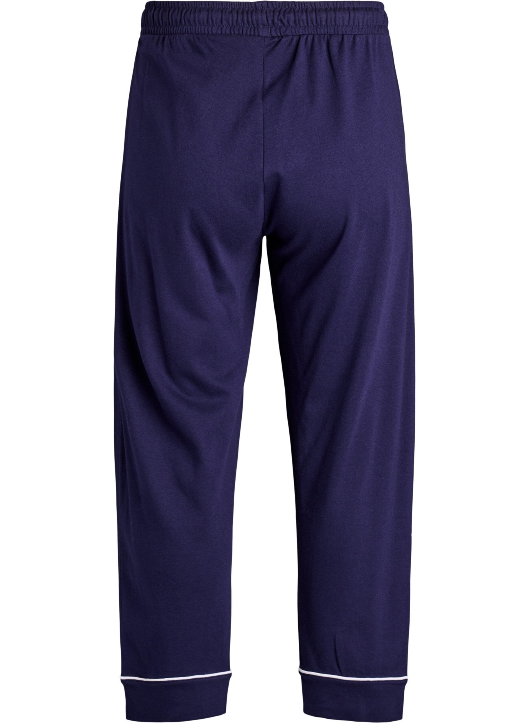 ZizziPantalon de pyjama taille haute en coton, Bleu, Packshot image number 1