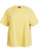 T-shirt en coton bio avec un petit motif sur le devant, Jaune, Packshot image number 0